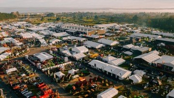 Anticipation Builds Fieldays aerial shot 2023