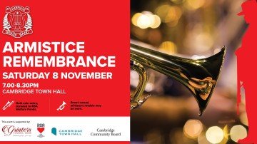 CBB Brass Band Armistace Landscape WhatsOn Event Banner