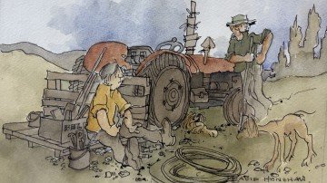 ORIGINAL WATERCOLOUR if it can be fixed with no. 8... CROPPED