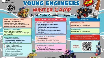 STEAM Creations Winter Camp Flyer